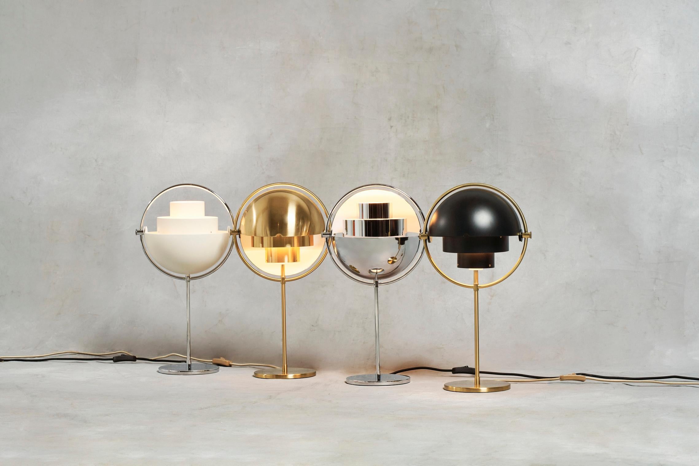 Louis Weisdorf’s contemporary and classic design philosophy is echoed in the new Multi-Lite Table Lamp. With its timeless elegance, distinctive style and unique multi-functionality, the Multi-Lite Table Lamp brings life and character to any interior