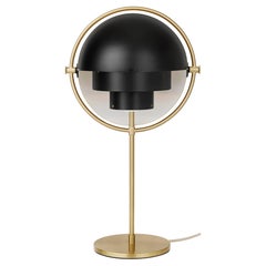 Louis Weisdorf Multi-Lite Table Lamp Brass Black Semi Matt for GUBI