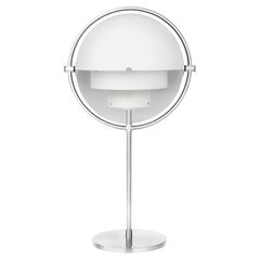 Louis Weisdorf Lampe de table Multi-Lite Blanc chromé semi-mat pour GUBI