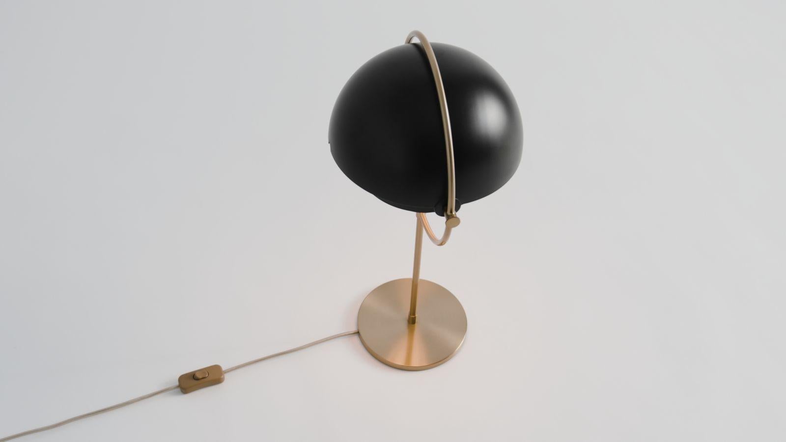 Danish Louis Weisdorf 'Multi-Lite' Table Lamp in Black and Brass For Sale
