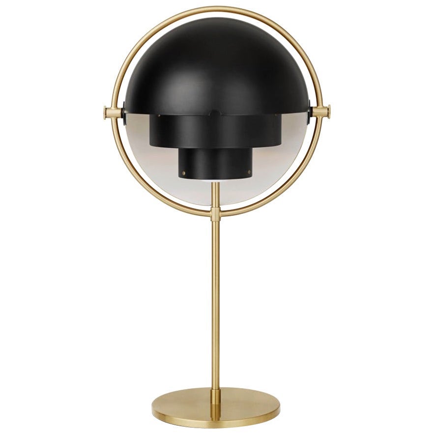 Lampada da tavolo Louis Weisdorf 'Multi-Lite' in nero e ottone