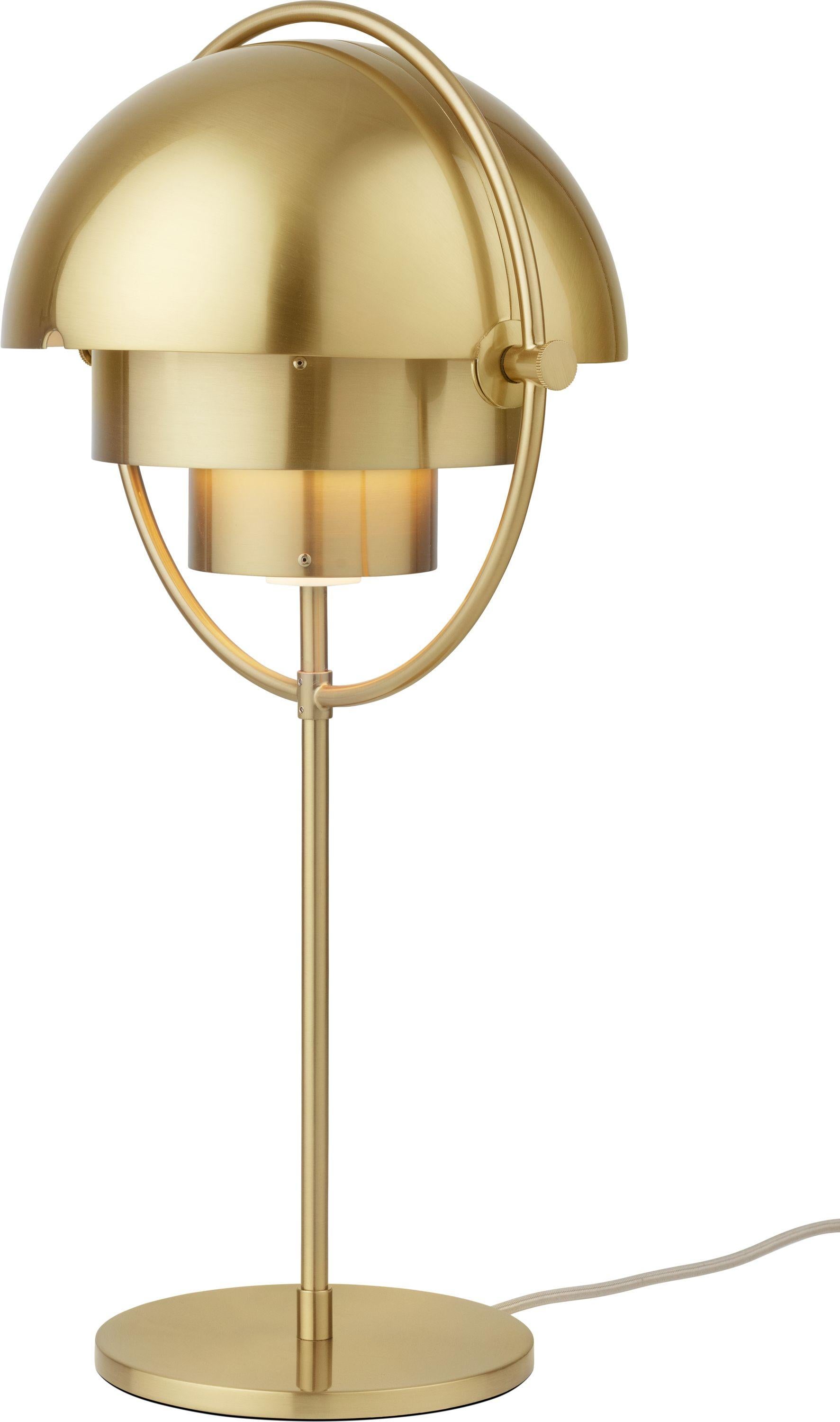 Tischlampe „Multi-Lite“ von Louis Weisdorf aus Messing (Dänisch) im Angebot