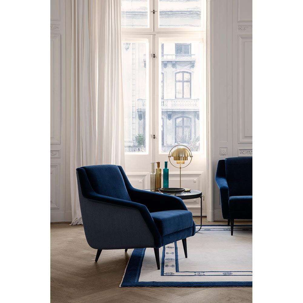 Contemporary Louis Weisdorf Multi-Lite Table Lamp Shiny Brass for GUBI For Sale