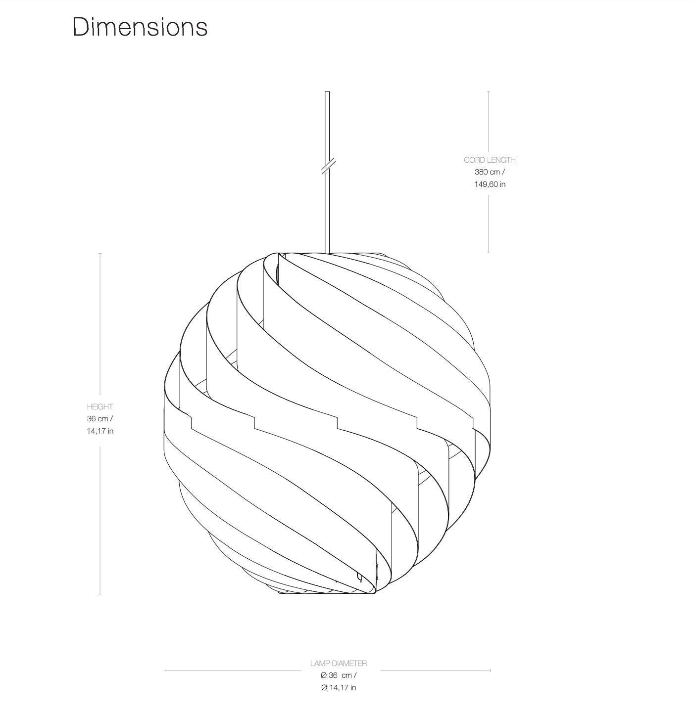 Aluminum Louis Weisdorf 'Turbo' Pendant for Gubi For Sale