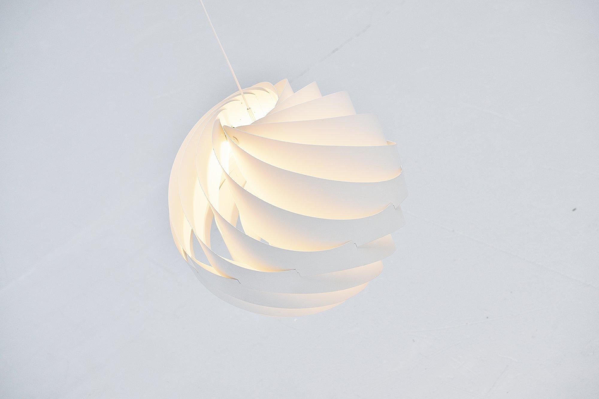 Louis Weisdorf Turbo Pendant Lamp Lyfa, Denmark, 1965 In Good Condition In Roosendaal, Noord Brabant