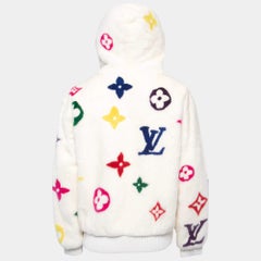 Louis White/Multicolor Monogram Mink Fur Jacket