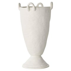 Louis White Vase in Hand Blown Ceramic