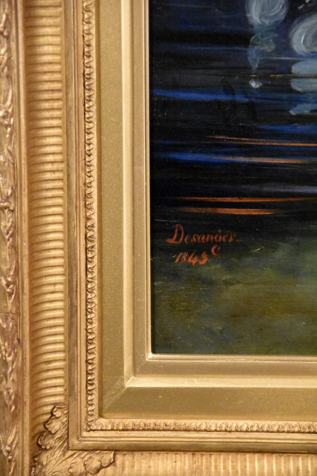 Peinture à l'huile de Louis William Desanges 