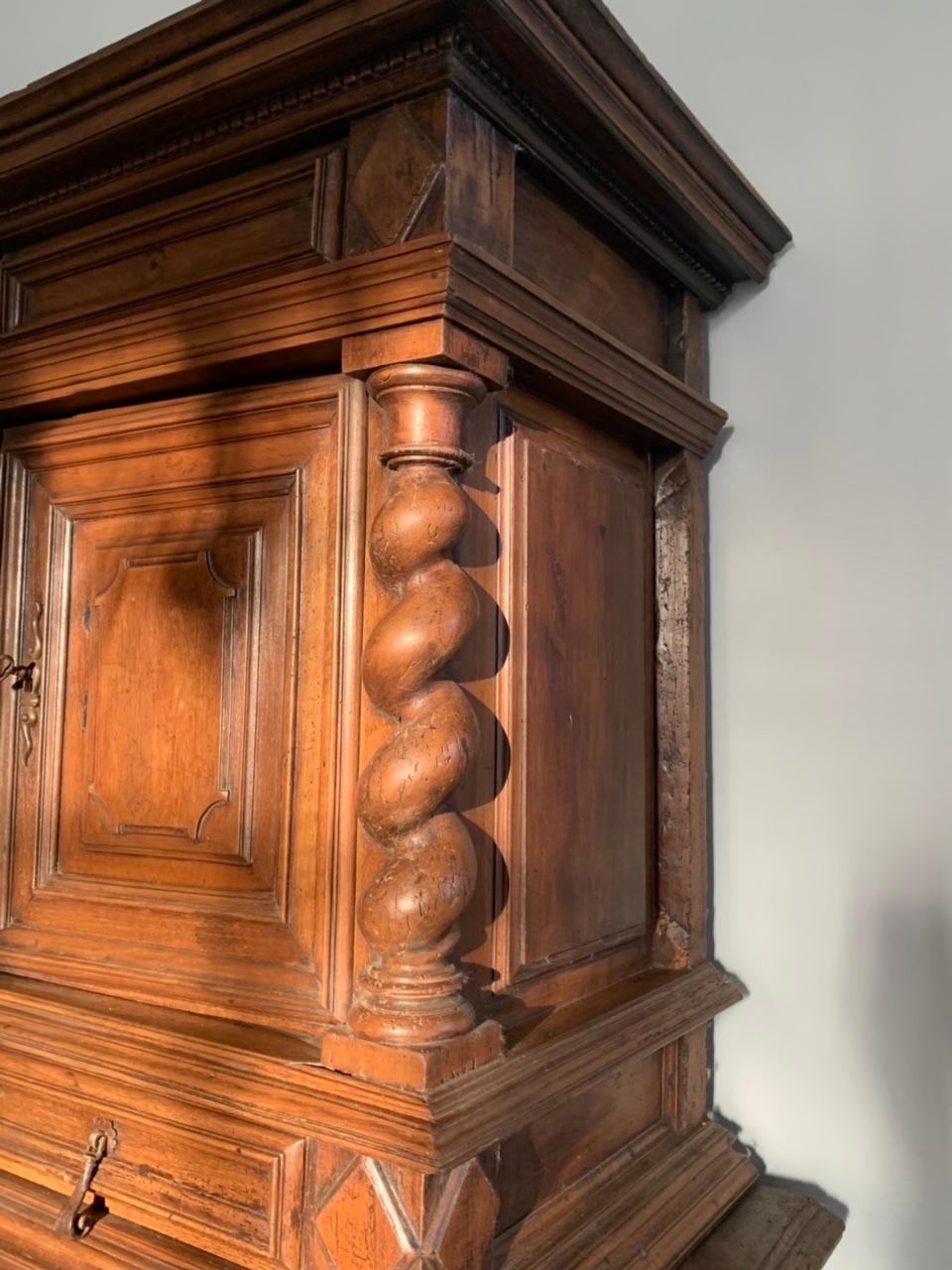 Louis XIII French Cabinet 17th Century For Sale 1