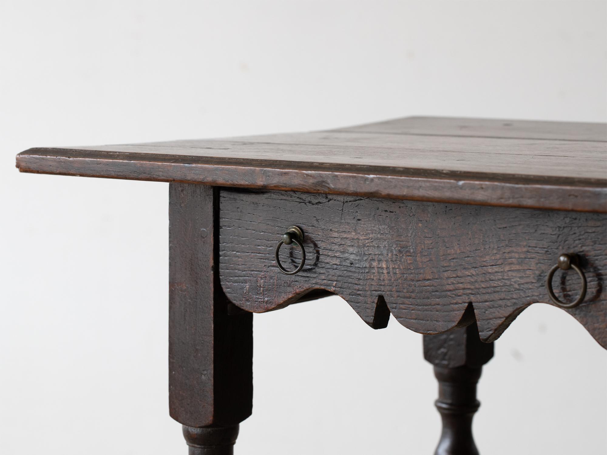 Louis XIII Oak Side Table 1