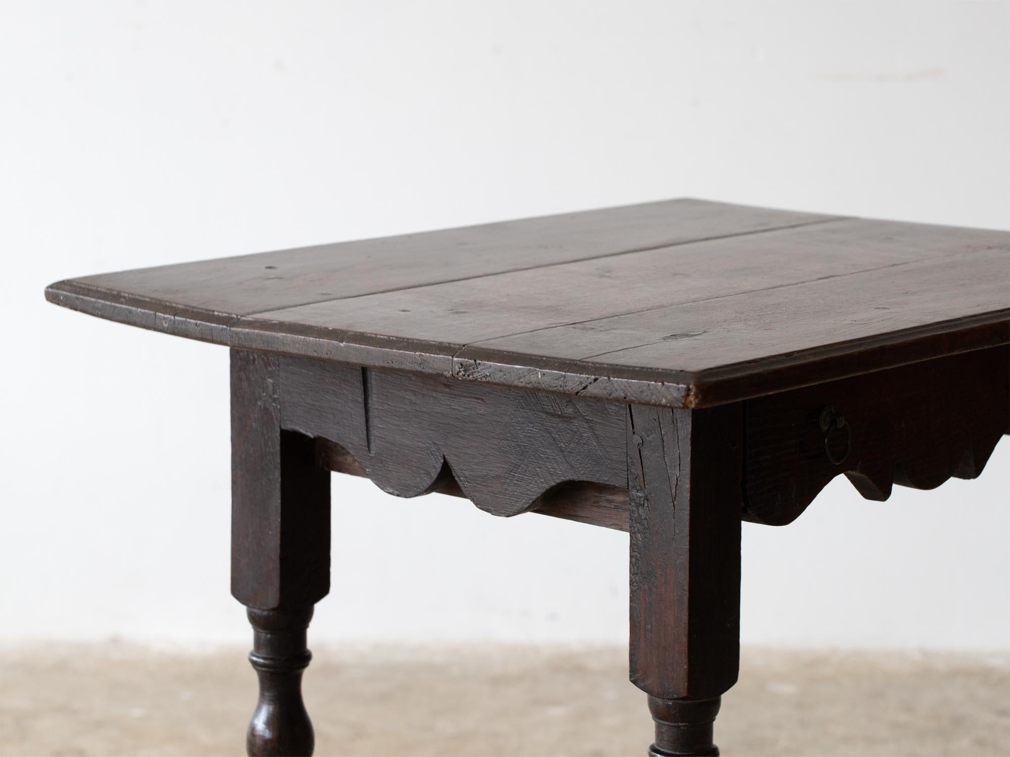 Louis XIII Oak Side Table 2