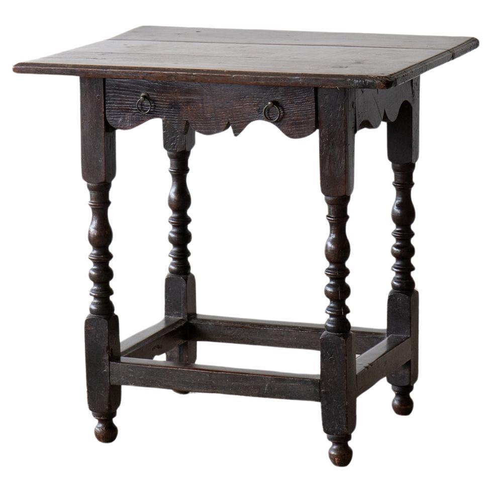 Louis XIII Oak Side Table