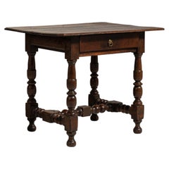 Louis XIII Oak Side Table, Rustic Patina, France, Circa 1800