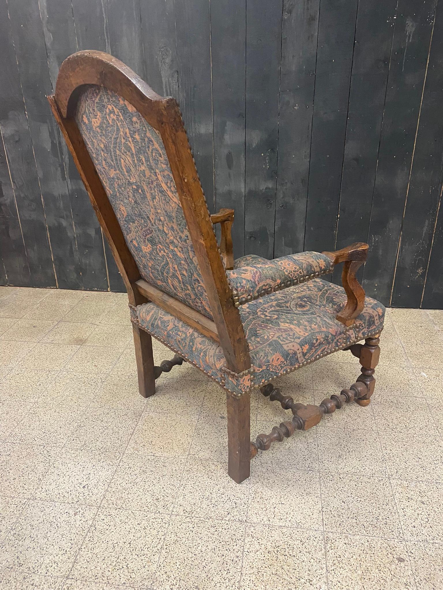18th Century and Earlier Louis XIII Period Armchair For Sale