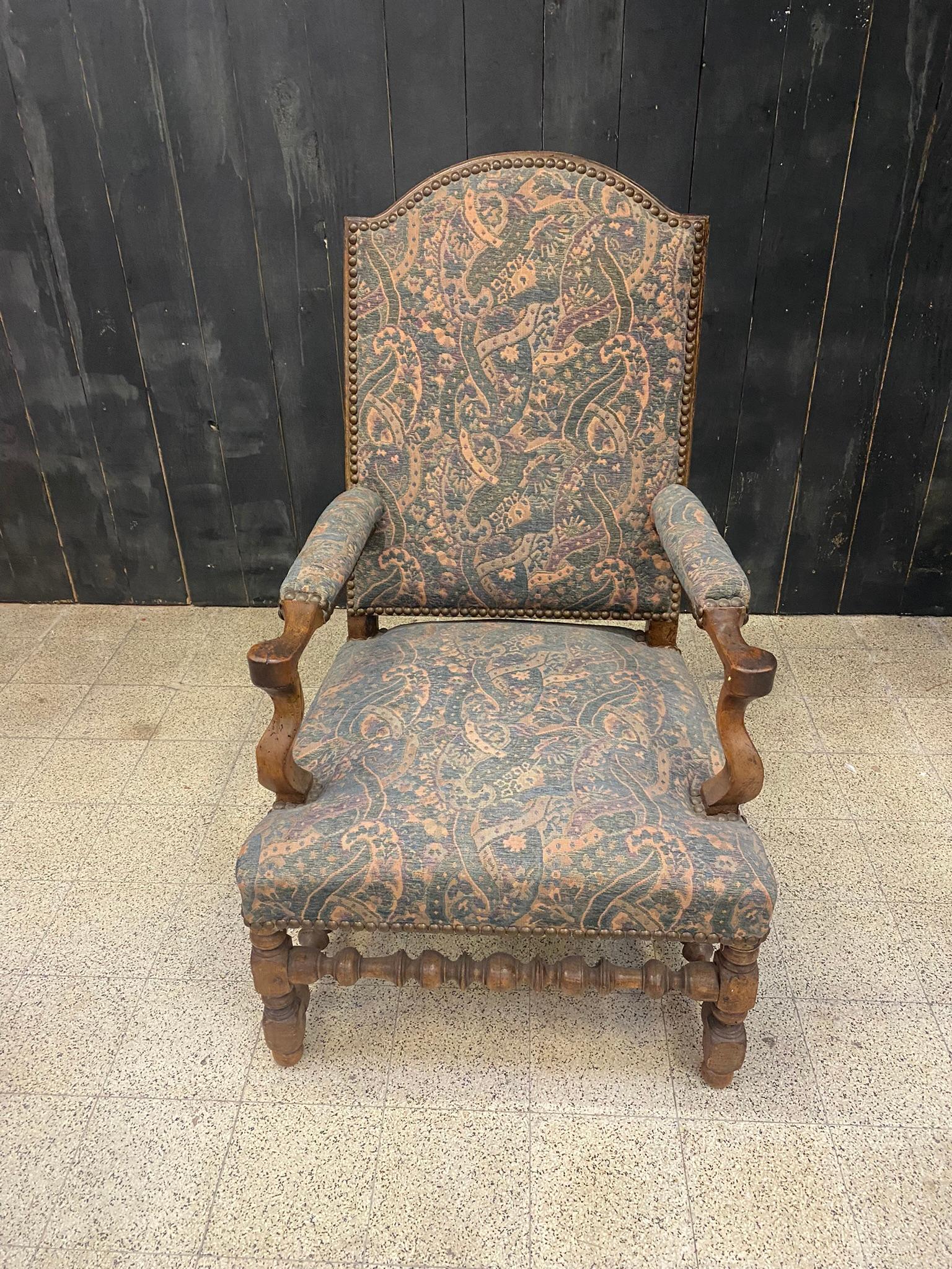 Louis XIII Period Armchair For Sale 2