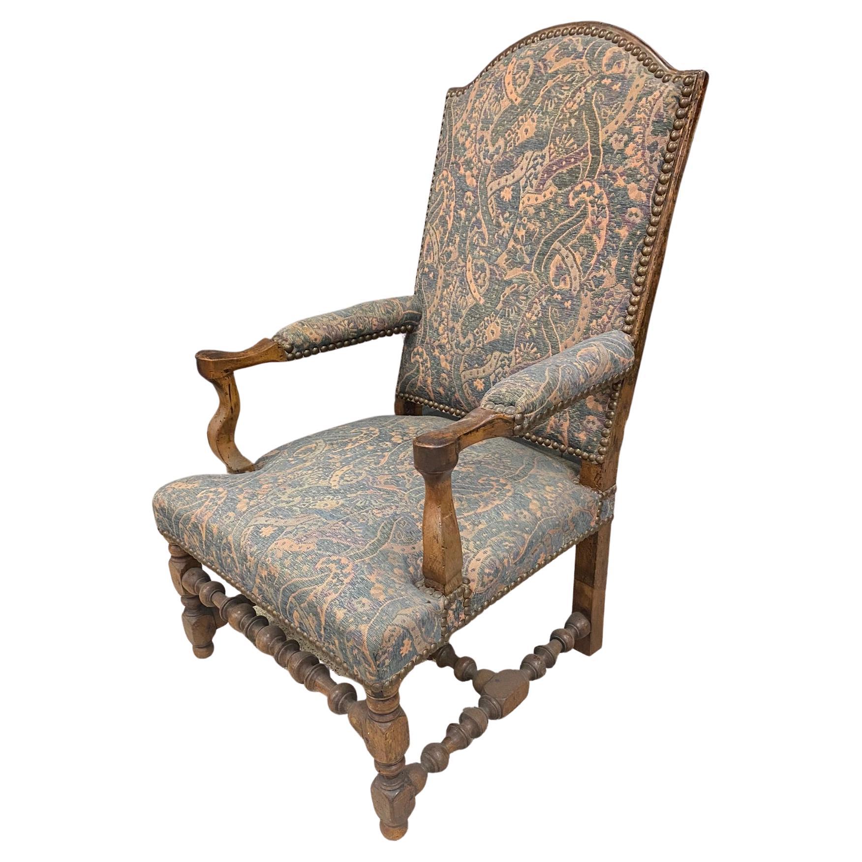 Louis XIII Period Armchair For Sale