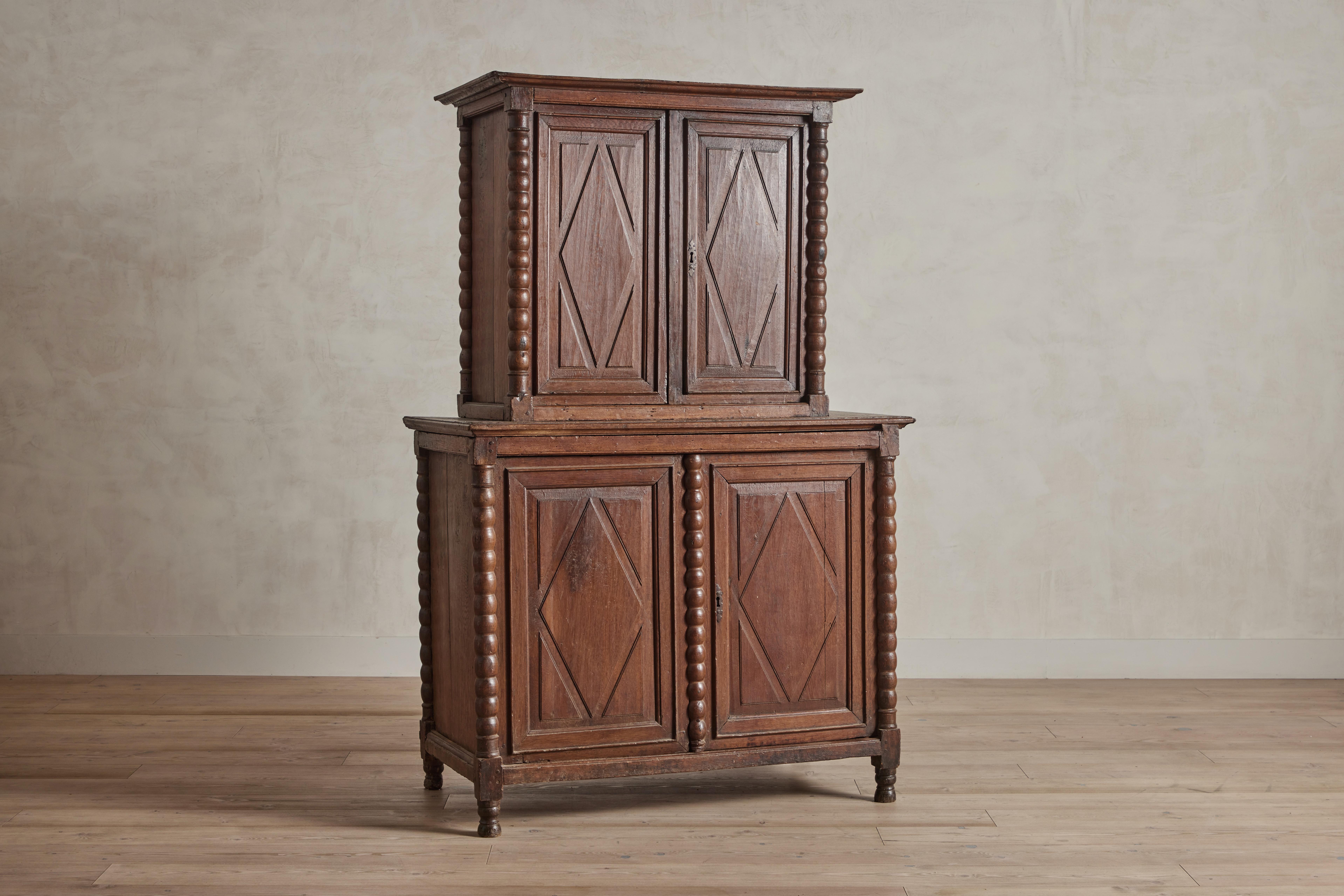 French Louis XIII Step Back Cabinet