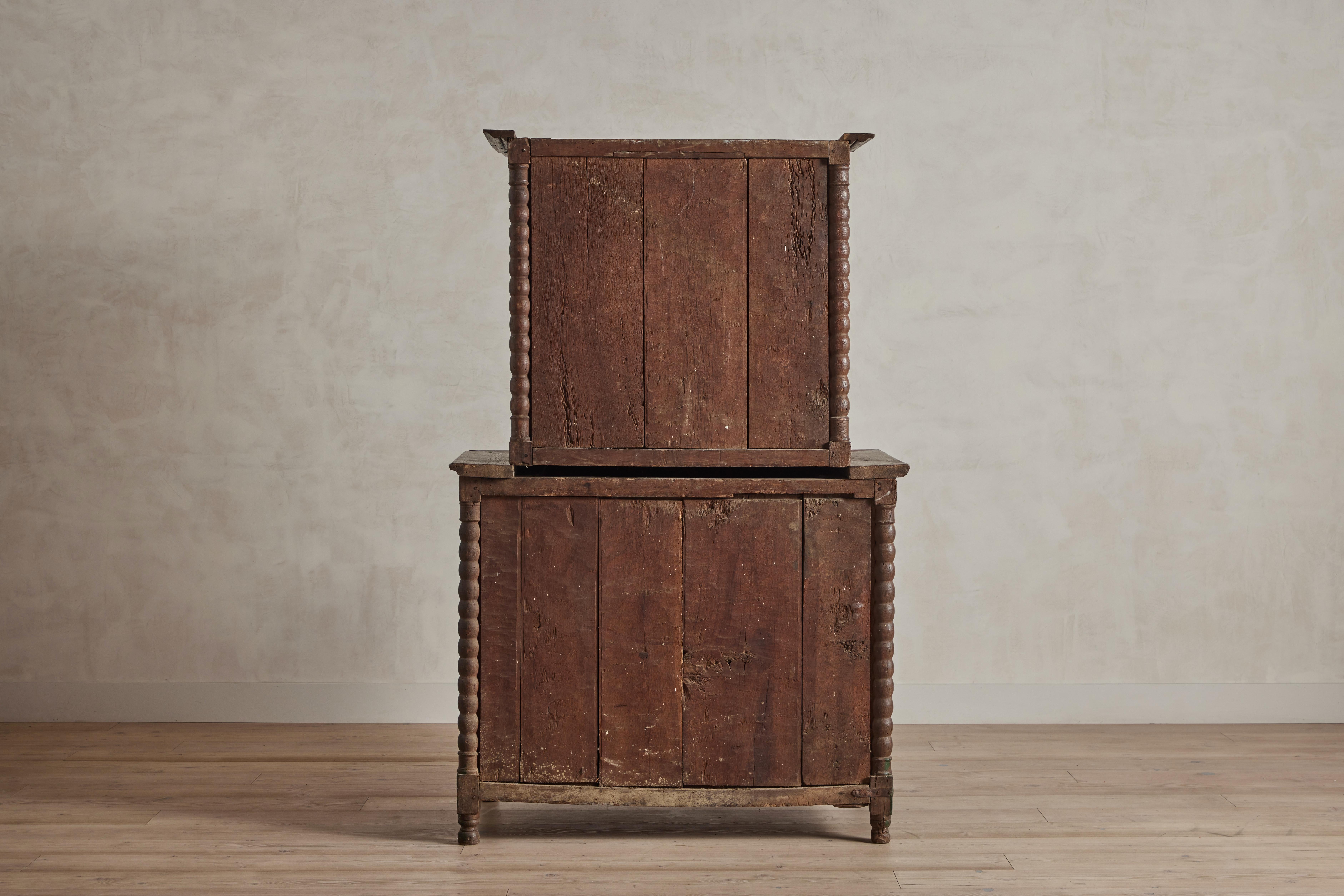 18th Century Louis XIII Step Back Cabinet
