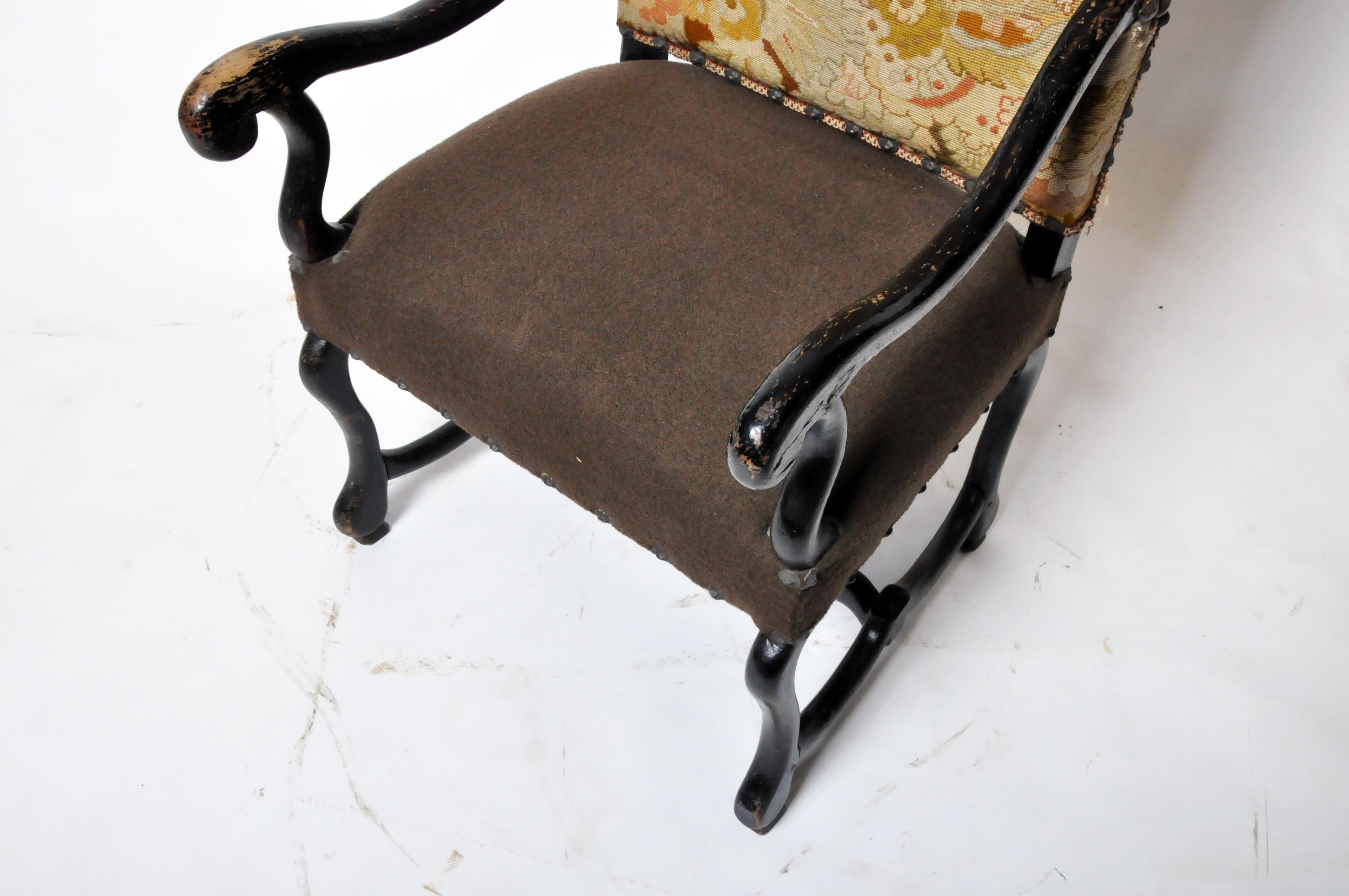 Louis XIII Style Arm Chair For Sale 10