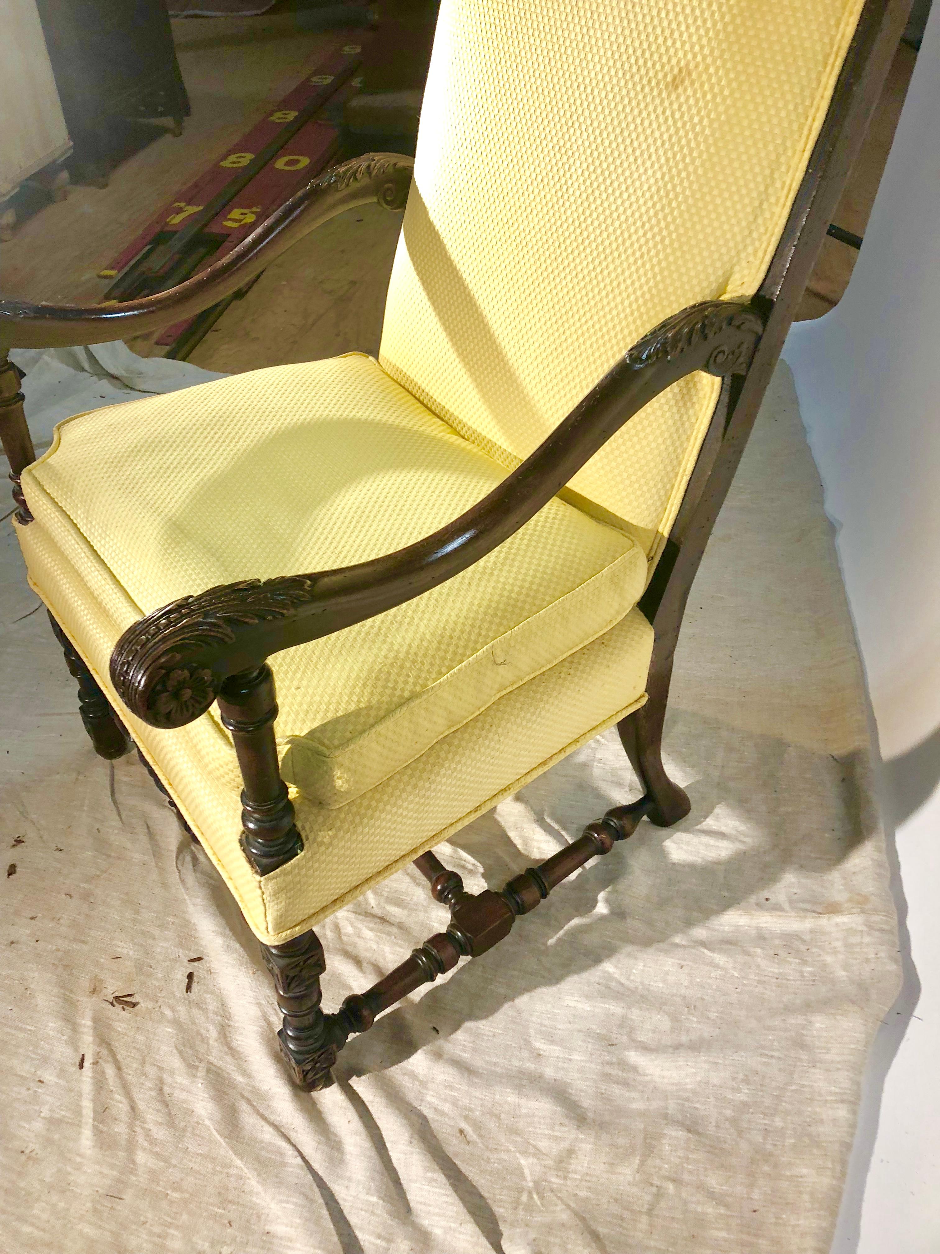 Louis XIII Style Armchair, circa 1940 3