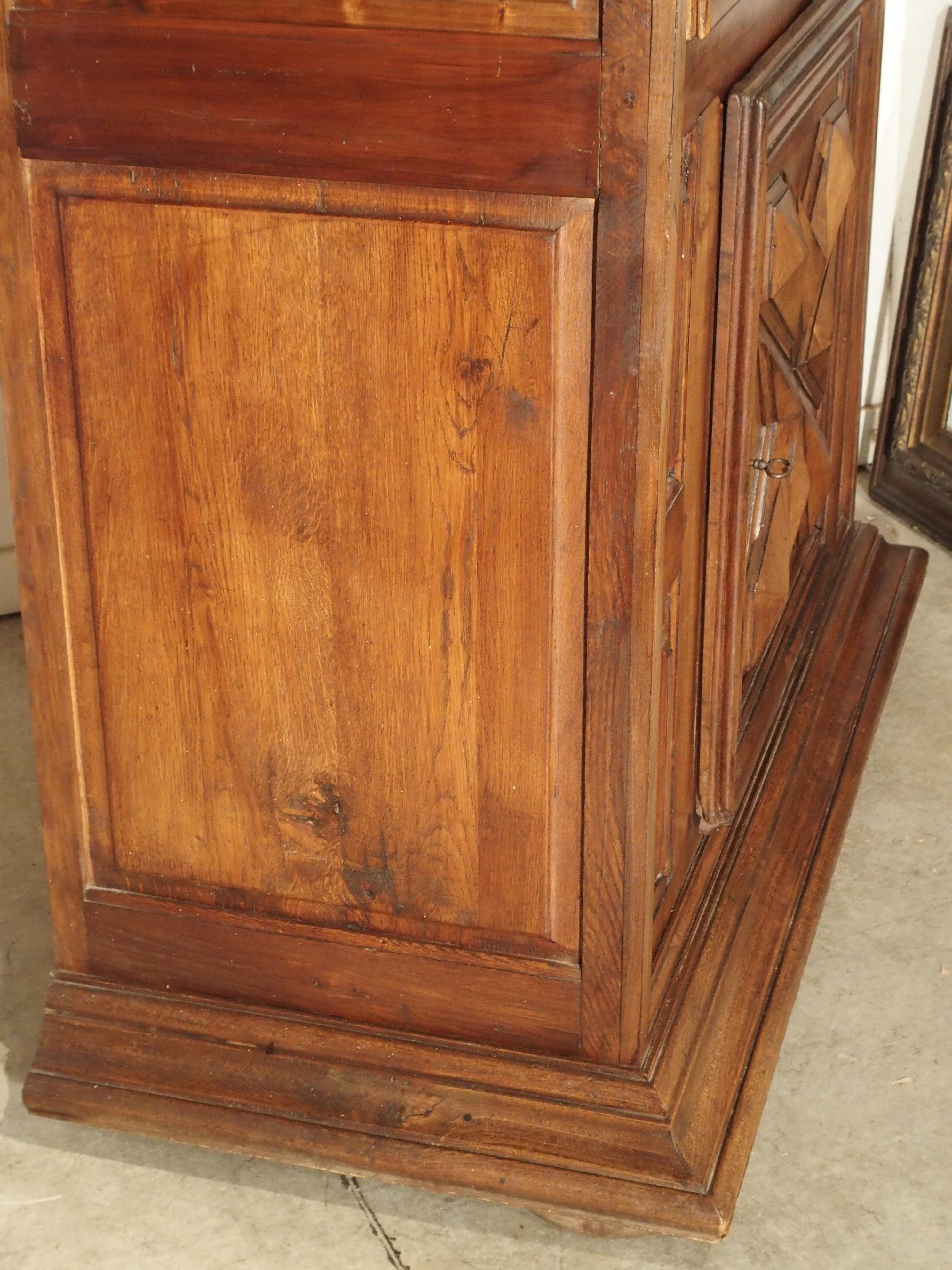 Louis XIII Style Diamond Point Homme Debout Cabinet from France 6