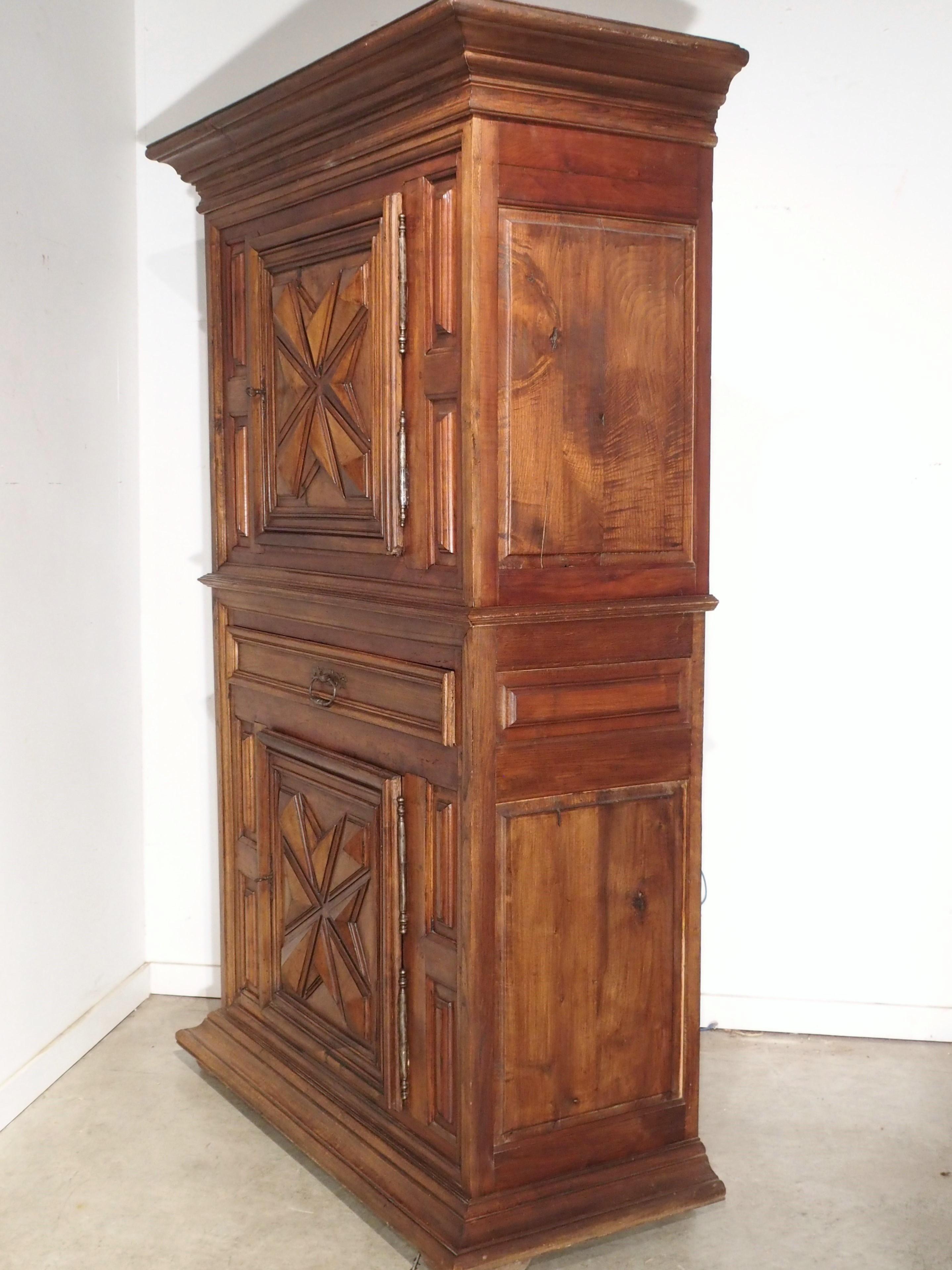 Louis XIII Style Diamond Point Homme Debout Cabinet from France 7