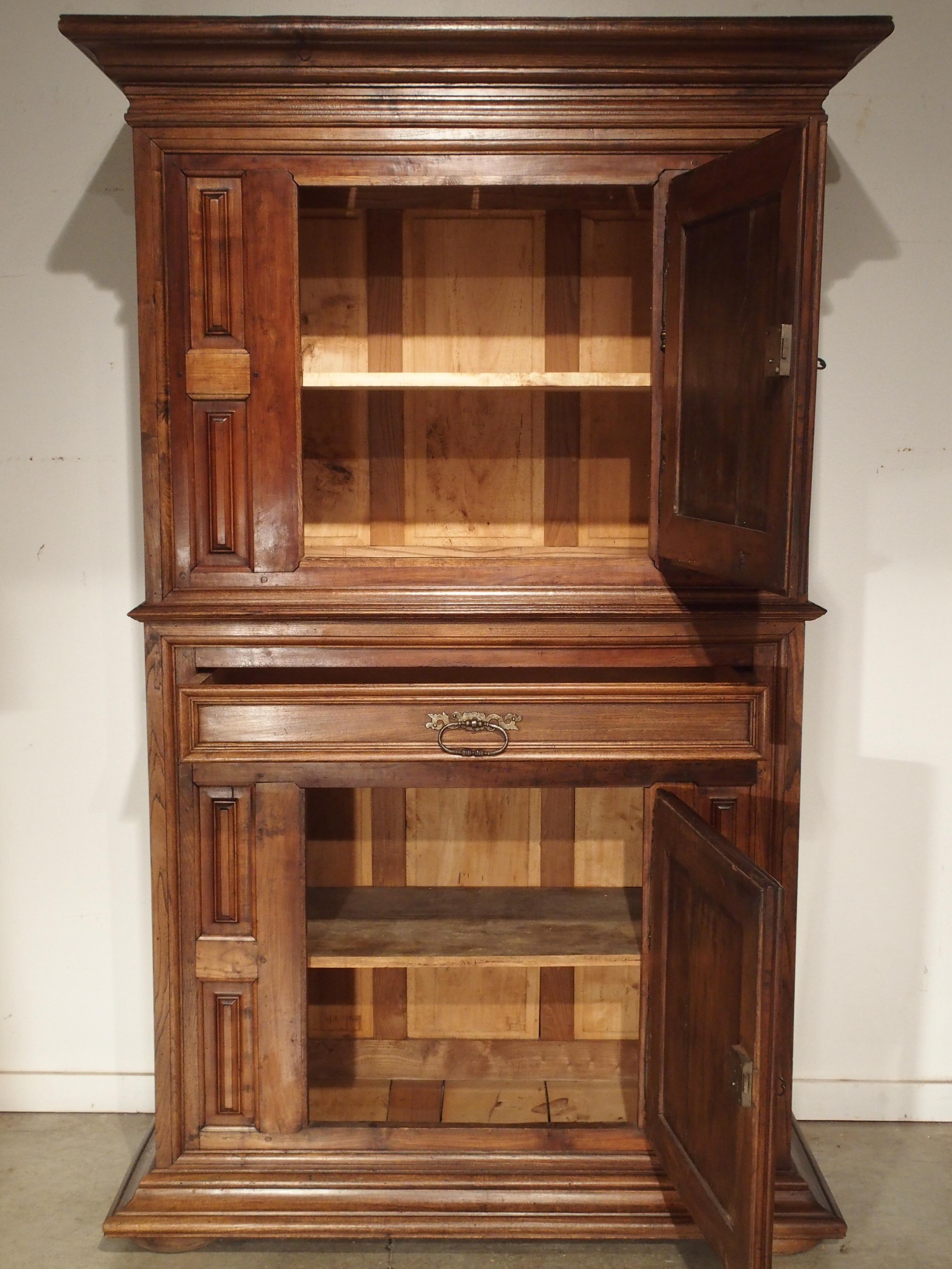 Louis XIII Style Diamond Point Homme Debout Cabinet from France 1