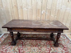 Louis XIII Style Farmhouse Table in Walnut, 19th Century