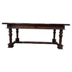 Louis XIII Style Farmhouse Table in Walnut, 19th Century