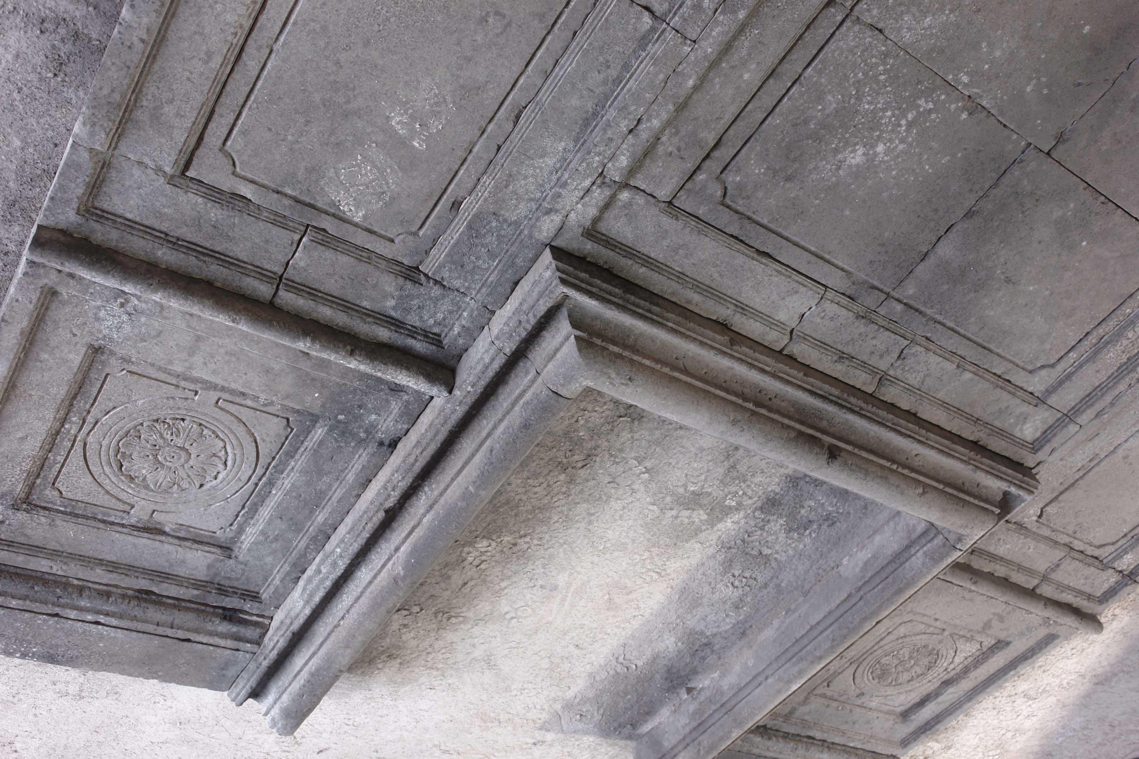 Louis XIII Style Fireplace and Wall Panels in Limestone from France In Good Condition For Sale In LOS ANGELES, CA