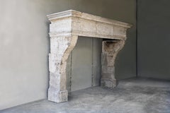 Louis XIII Style Mantle Surround of French Limestone from the 18th Century