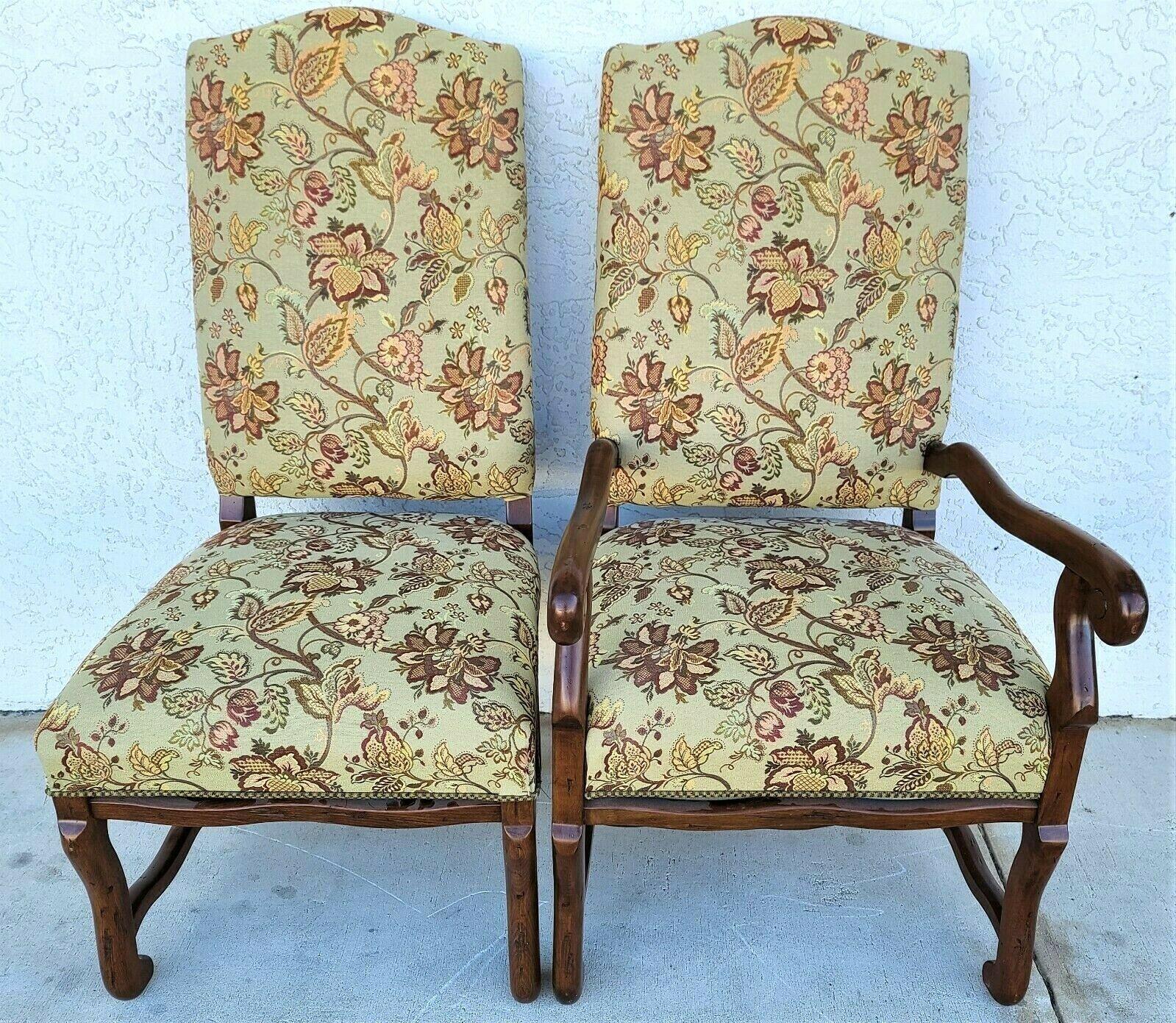 20th Century Louis XIII Style Mutton Leg Dining Chairs, Set of 6 For Sale