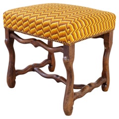 Louis XIII Style Os de Mouton Oak Stool Bench
