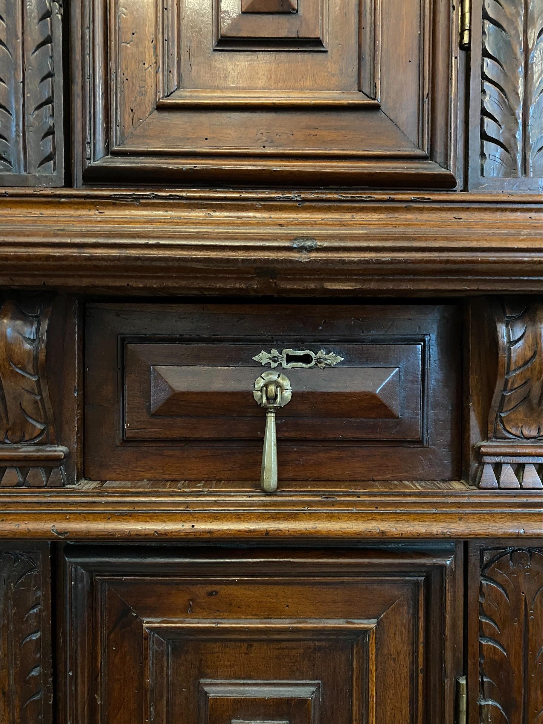 French Walnut Cabinet Early 17th Century For Sale 9