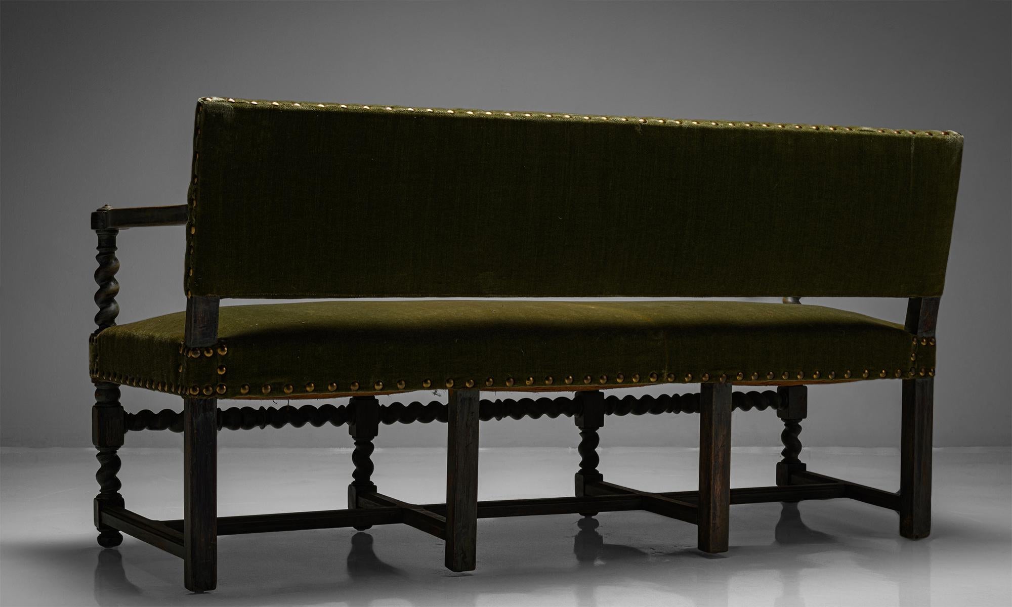 Louis XIII Style Sofa, France, Circa 1940 2
