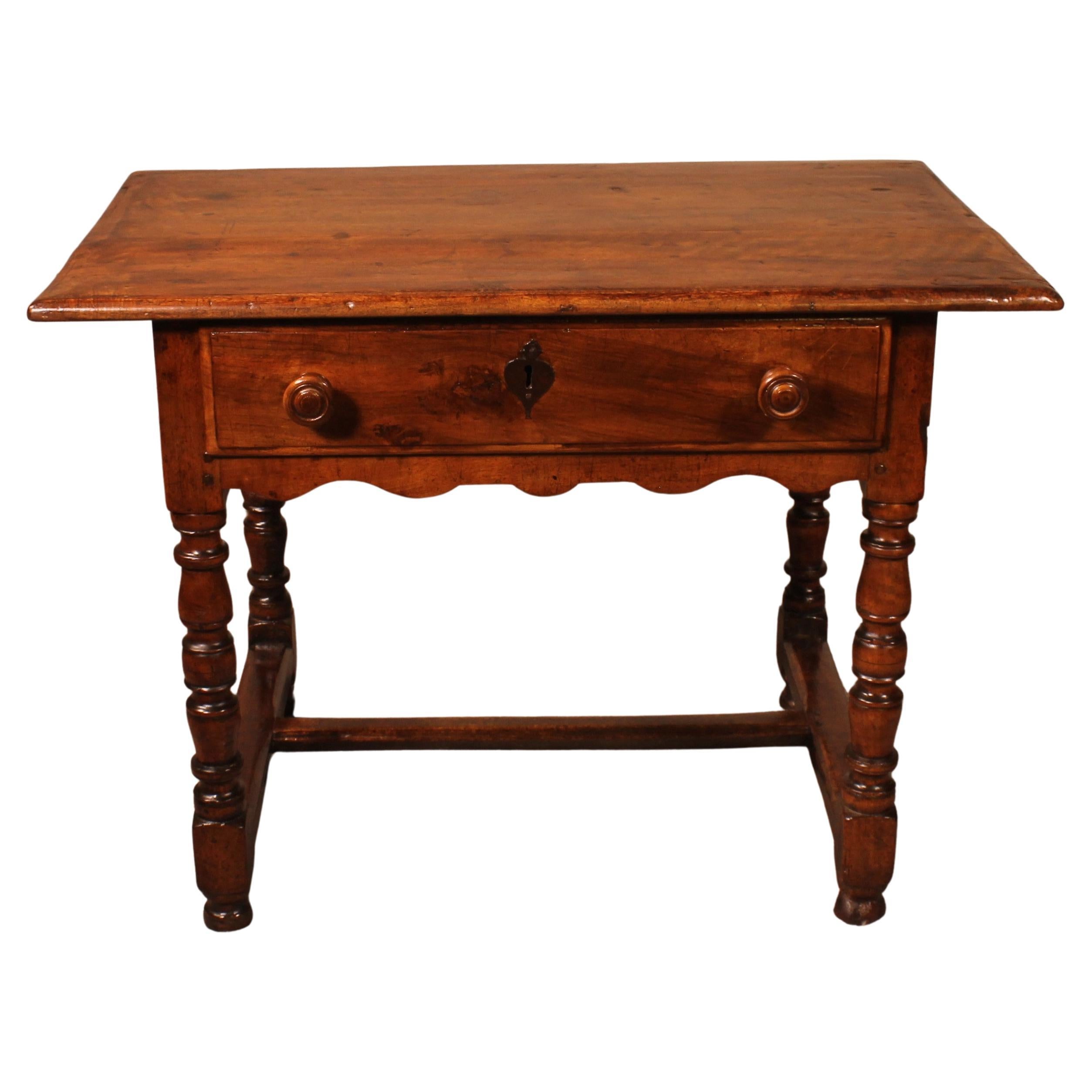 Louis XIII Table in Walnut, 17th Century For Sale