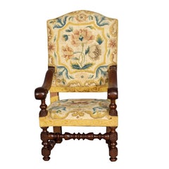 Louis XIII Walnut Miniature Armchair
