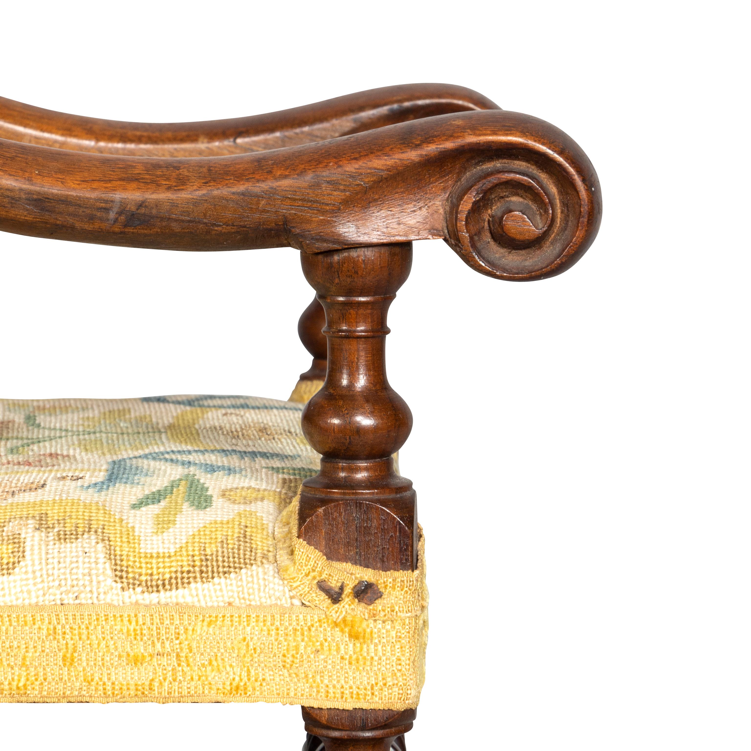 Louis XIII Walnut Miniature Armchair For Sale 2