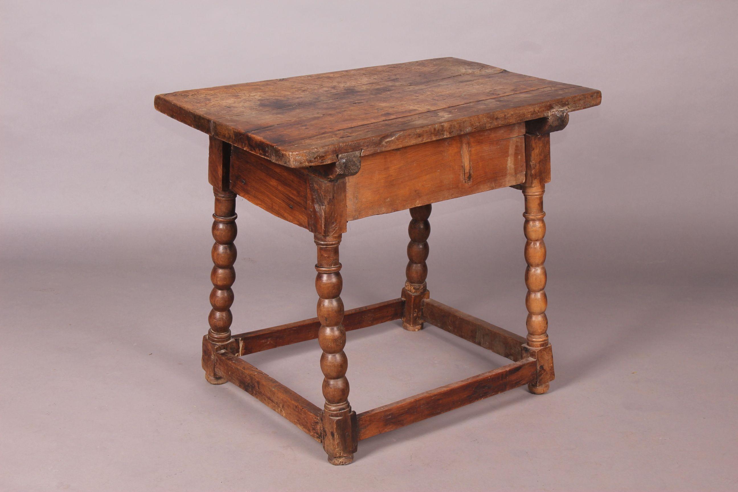 Louis XIII wood table, some part restored.