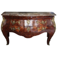 Louis XIV,  17th Century Kingwood  Commode with Marble Top