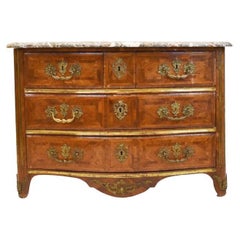 Louis XIV, 18th Century Chest with Marble Top