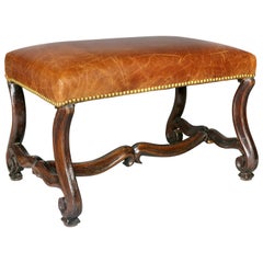 Louis XIV Baroque Walnut Bench