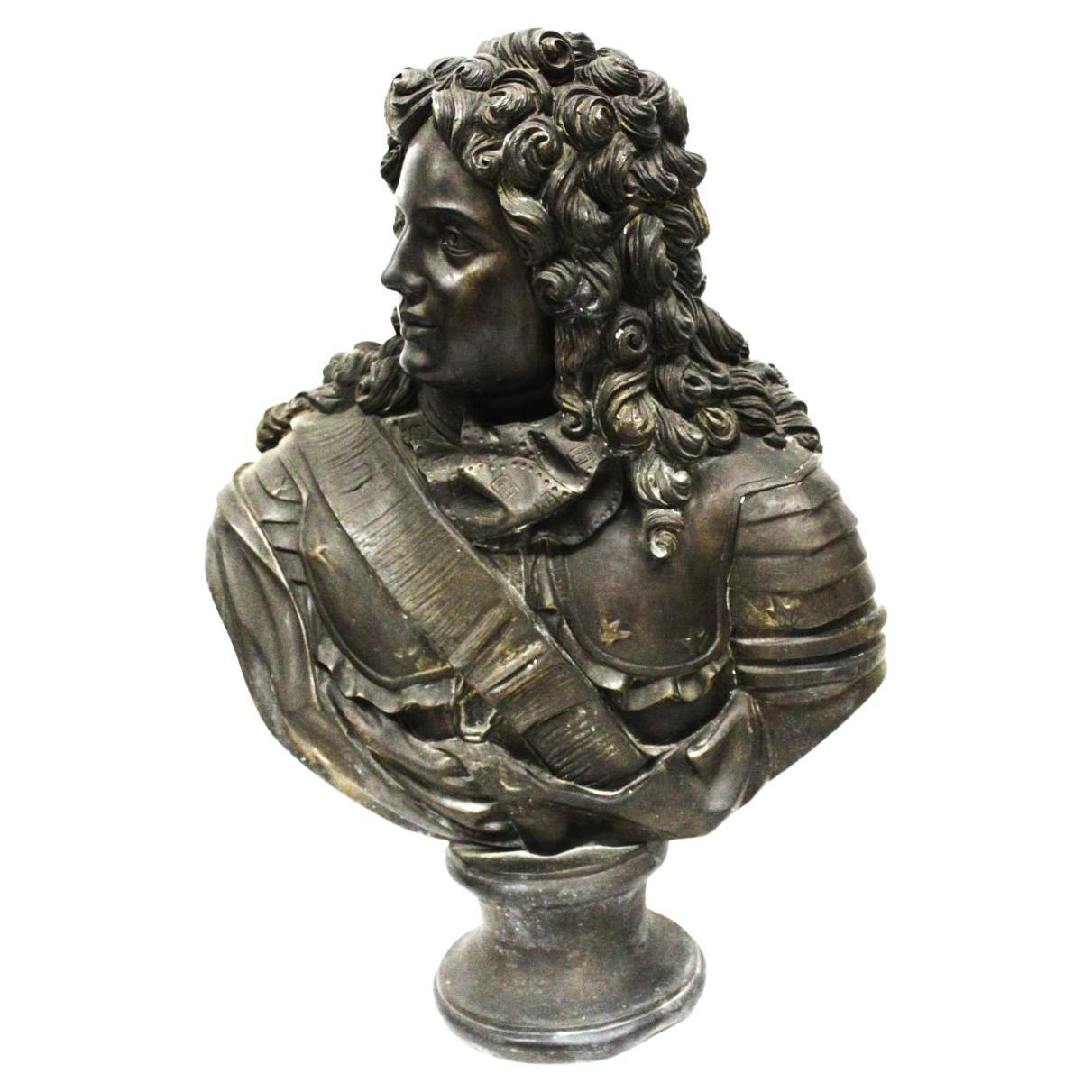 Ludwig XIV., Bronzeskulptur im Angebot