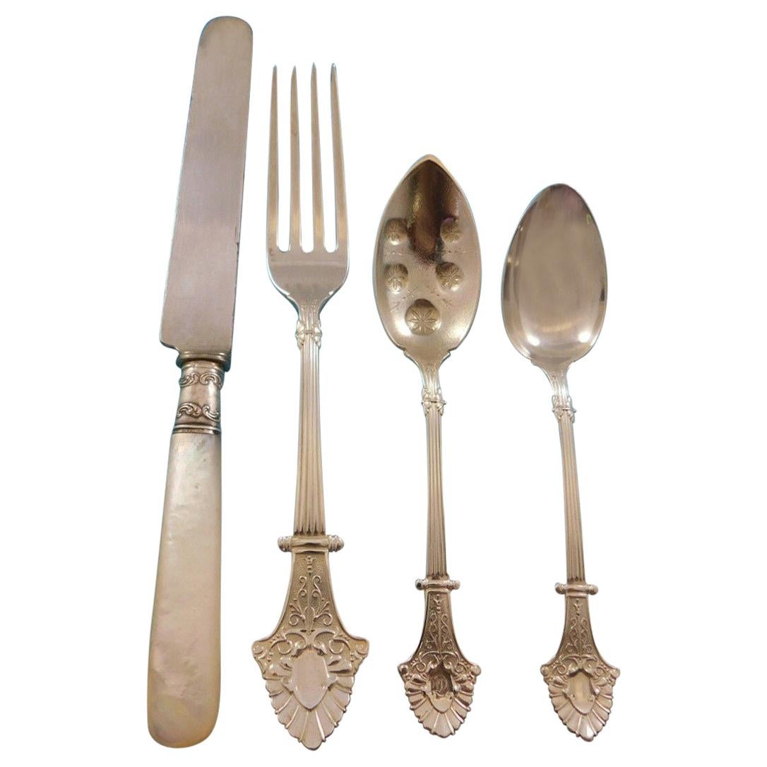 Louis XIV by Gorham Sterling Silver Flatware Set Service 48 Pieces Antique at 1stDibs