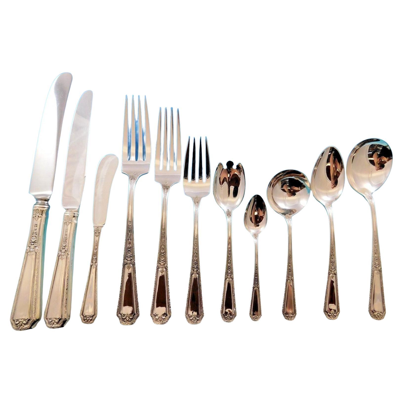 Louis XIV by Towle Set di posate in argento sterling per 12 cene 143 pezzi