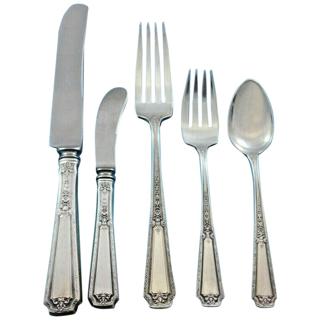 Louis XIV by Towle Sterling Silver Flatware Set for 12 Service Dinner 65 Pieces For Sale