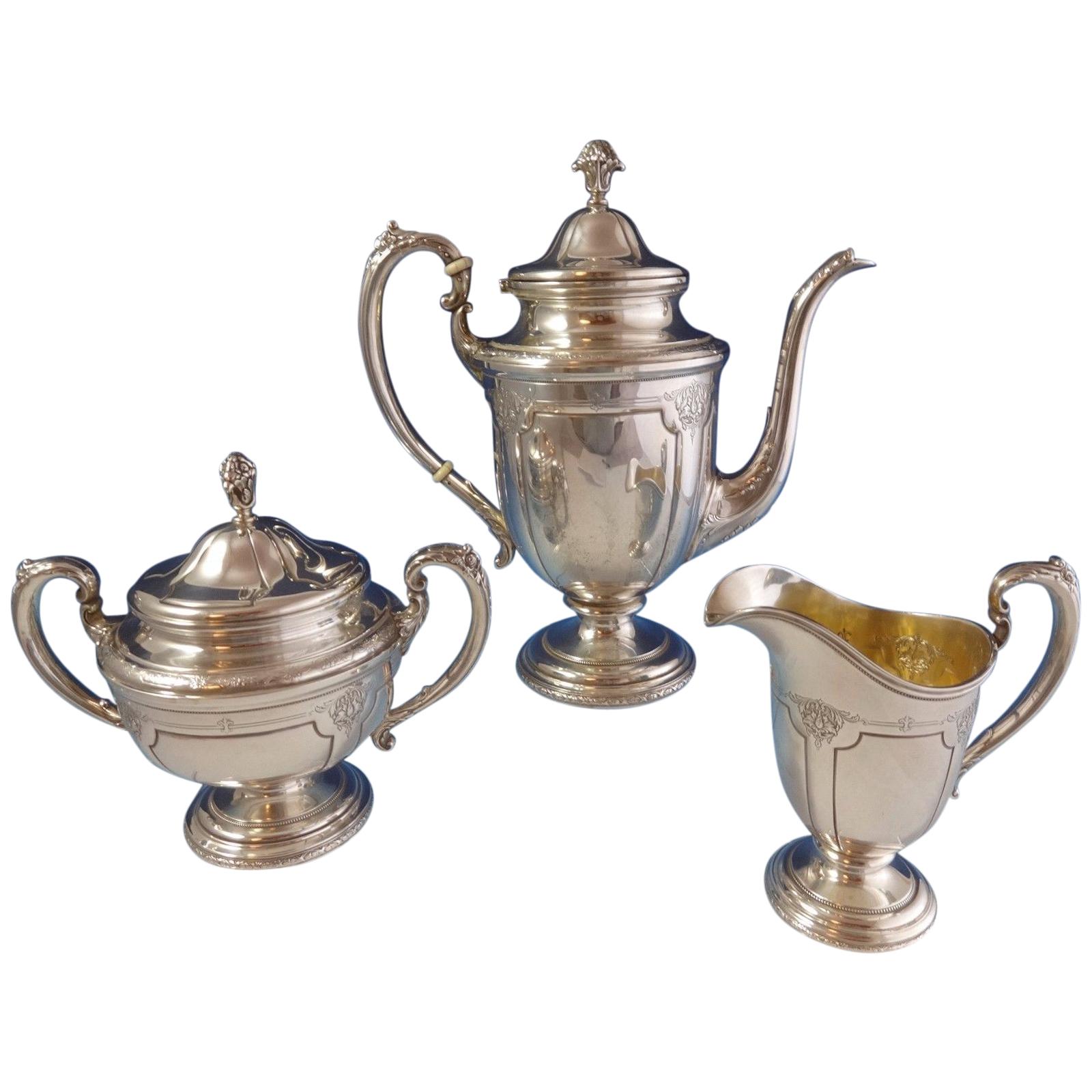 Louis XIV by Towle Sterling Silver Tea Set 3-Piece #76160
