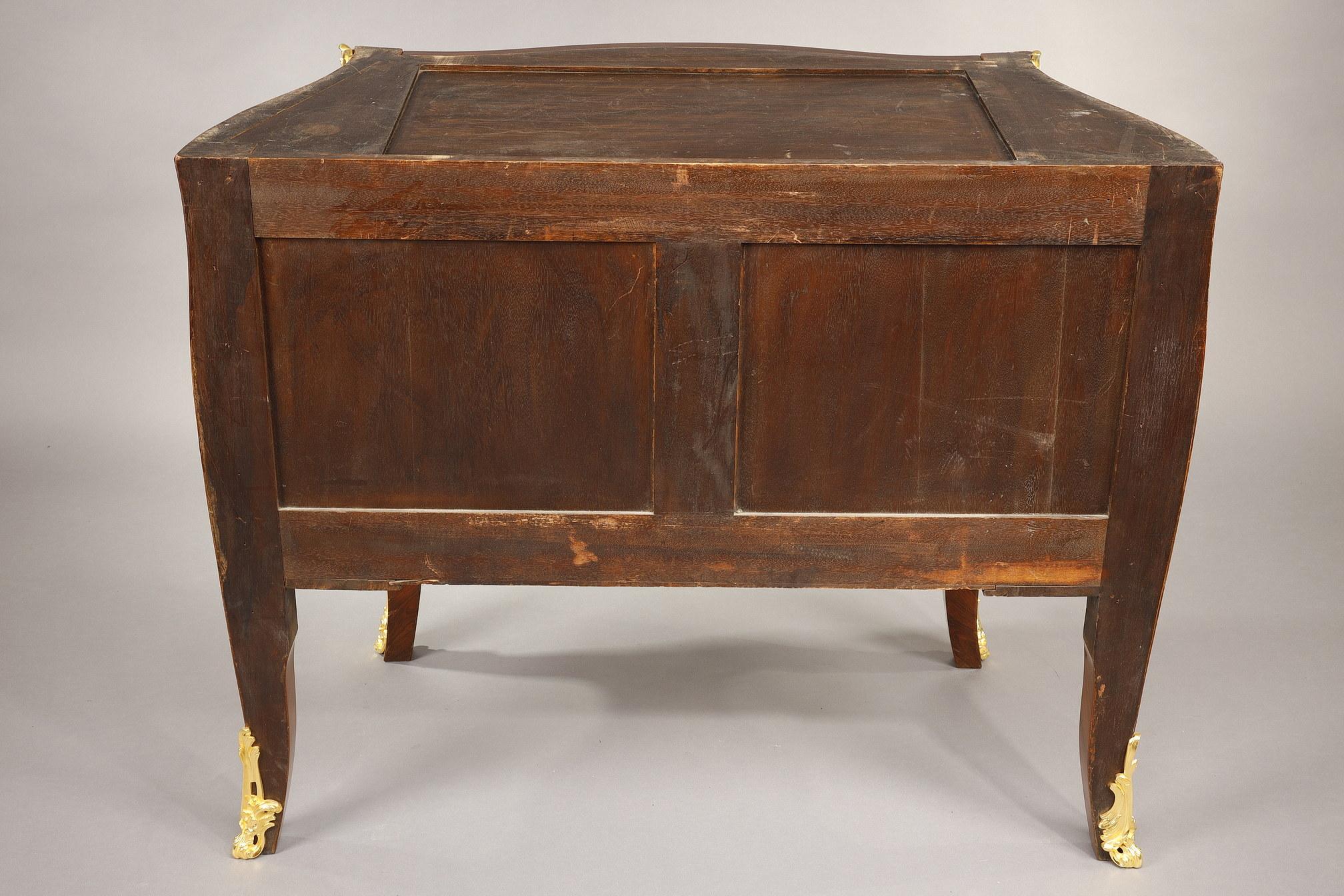 Louis XV Commode with Marquetery and Gilt Bronze Decoration For Sale 15