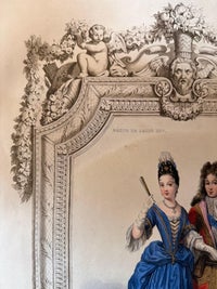 Louis XIV French Court Costume, Royal Couple, 1847, view 8