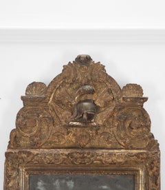 Louis XIV Giltwood Mirror
